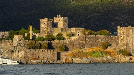 St. Peters-borgen i Bodrum sett fra sjøen