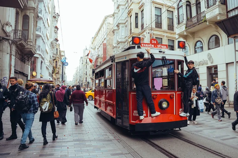 İstiklal Caddesi en travel ettermiddag